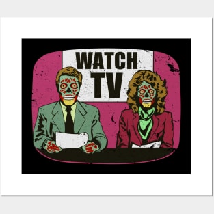 They Live! Obey, Consume, Buy, Sleep, No Thought and Watch TV Posters and Art